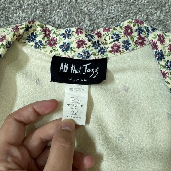 All That Jazz Dress Womens 22 Floral Sleeveless Midi Tank Vintage Set - Picture 8 of 16